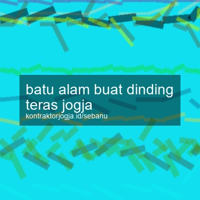 Batu Alam Buat Dinding Teras Jogja