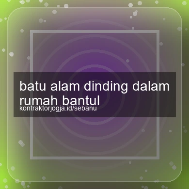 Batu Alam Dinding Dalam Rumah Bantul