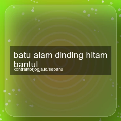 Batu Alam Dinding Hitam Bantul
