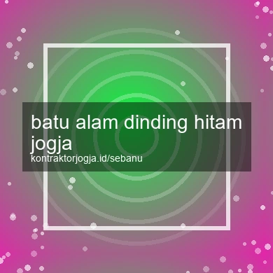 Batu Alam Dinding Hitam Jogja