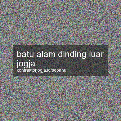 Batu Alam Dinding Luar Jogja