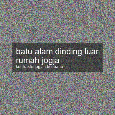 Batu Alam Dinding Luar Rumah Jogja