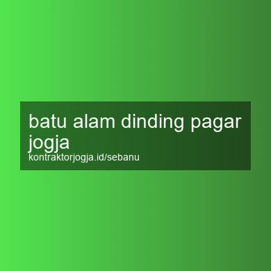 Batu Alam Dinding Pagar Jogja