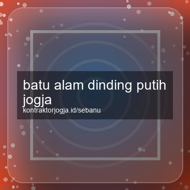 Batu Alam Dinding Putih Jogja