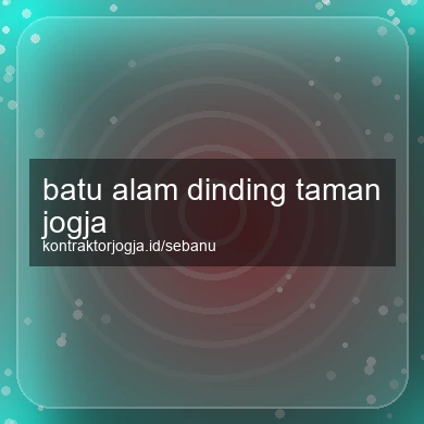 Batu Alam Dinding Taman Jogja