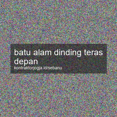 Batu Alam Dinding Teras Depan