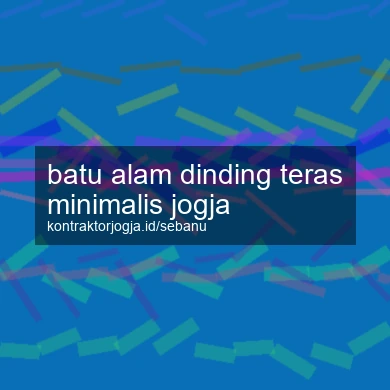 Batu Alam Dinding Teras Minimalis Jogja