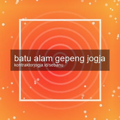 Batu Alam Gepeng Jogja