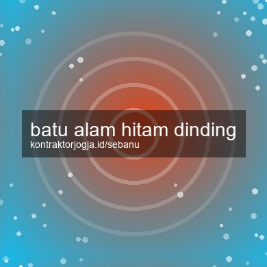 Batu Alam Hitam Dinding