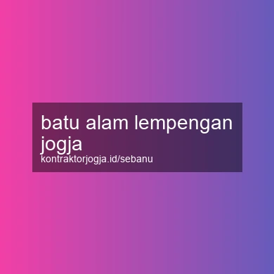 Batu Alam Lempengan Jogja