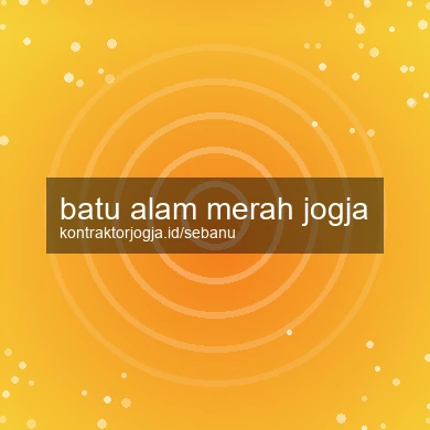 Batu Alam Merah Jogja