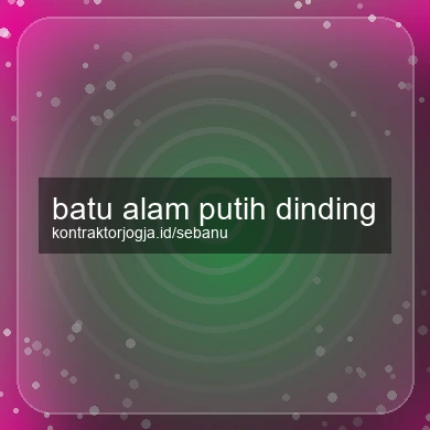 Batu Alam Putih Dinding
