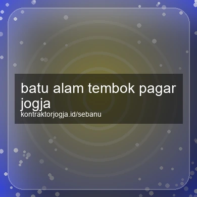 Batu Alam Tembok Pagar Jogja