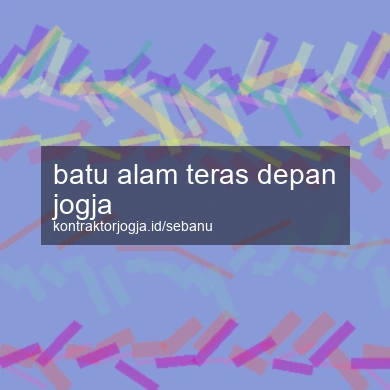 Batu Alam Teras Depan Jogja