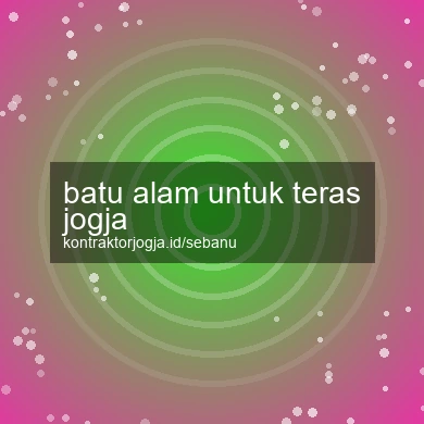 Batu Alam Untuk Teras Jogja