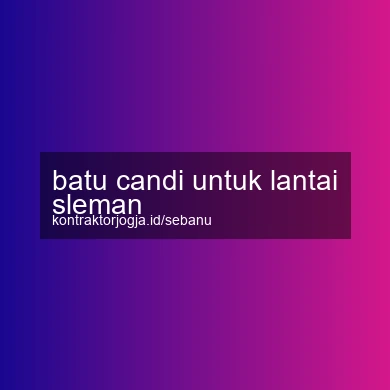 Batu Candi Untuk Lantai Sleman