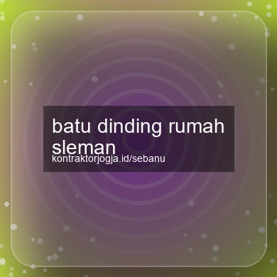 Batu Dinding Rumah Sleman