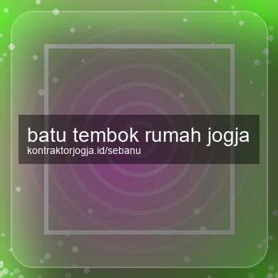 Batu Tembok Rumah Jogja