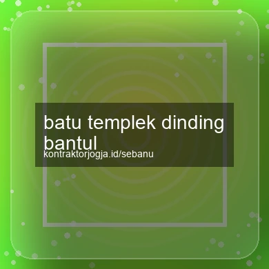 Batu Templek Dinding Bantul