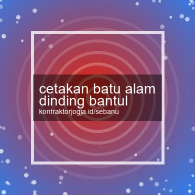 Cetakan Batu Alam Dinding Bantul