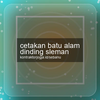 Cetakan Batu Alam Dinding Sleman
