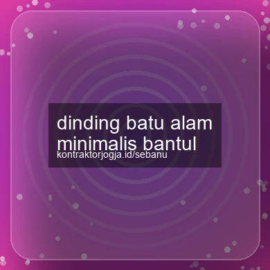 Dinding Batu Alam Minimalis Bantul