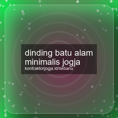 Dinding Batu Alam Minimalis Jogja