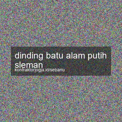 Dinding Batu Alam Putih Sleman
