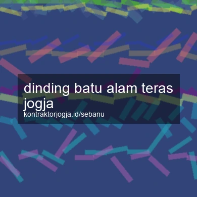 Dinding Batu Alam Teras Jogja