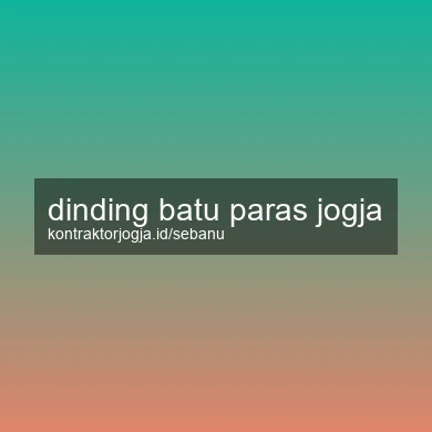 Dinding Batu Paras Jogja