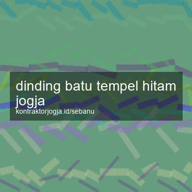 Dinding Batu Tempel Hitam Jogja