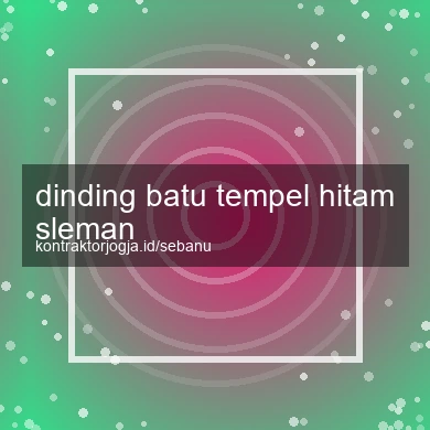 Dinding Batu Tempel Hitam Sleman