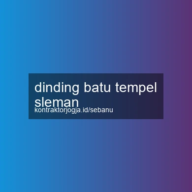 Dinding Batu Tempel Sleman