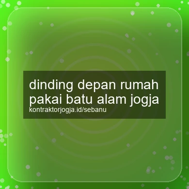 Dinding Depan Rumah Pakai Batu Alam Jogja
