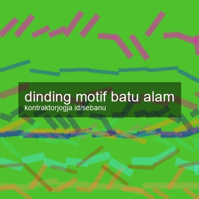 Dinding Motif Batu Alam