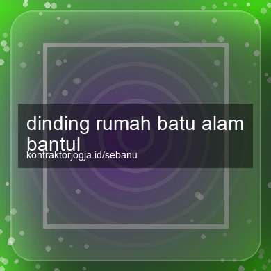 Dinding Rumah Batu Alam Bantul