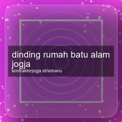 Dinding Rumah Batu Alam Jogja