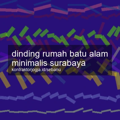 Dinding Rumah Batu Alam Minimalis Surabaya