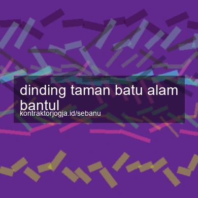 Dinding Taman Batu Alam Bantul