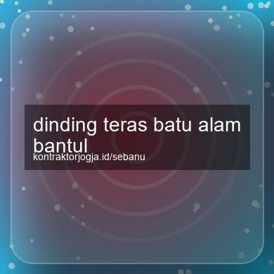 Dinding Teras Batu Alam Bantul