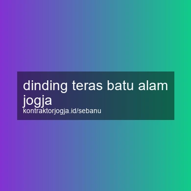Dinding Teras Batu Alam Jogja