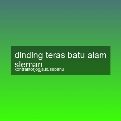 Dinding Teras Batu Alam Sleman