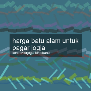 Harga Batu Alam Untuk Pagar Jogja