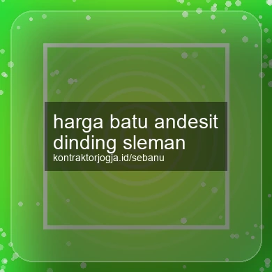 Harga Batu Andesit Dinding Sleman