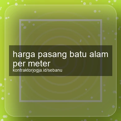 Harga Pasang Batu Alam Per Meter