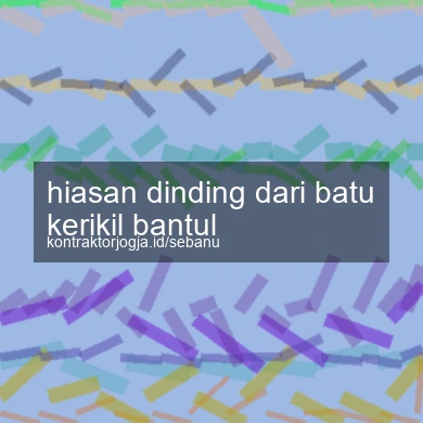 Hiasan Dinding Dari Batu Kerikil Bantul
