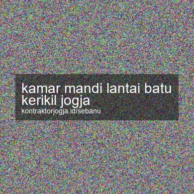 Kamar Mandi Lantai Batu Kerikil Jogja