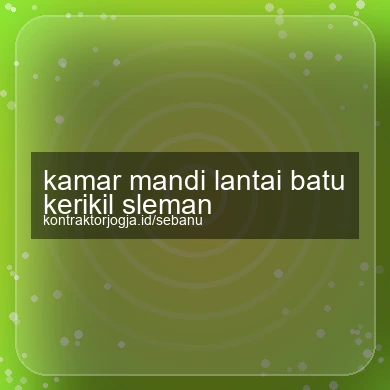 Kamar Mandi Lantai Batu Kerikil Sleman