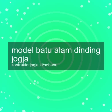 Model Batu Alam Dinding Jogja