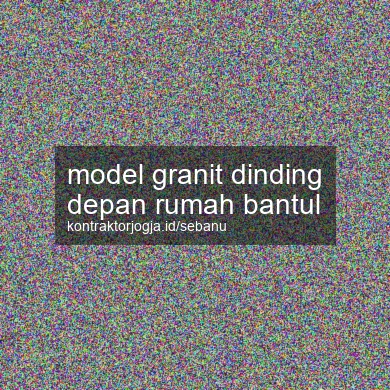 Model Granit Dinding Depan Rumah Bantul